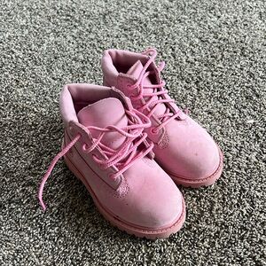 Toddler Girl - Pink Timberlands - Waterproof Boots EUC sz 6